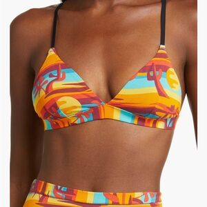 MeUndies Triangle Colorful Patterned Bralette
